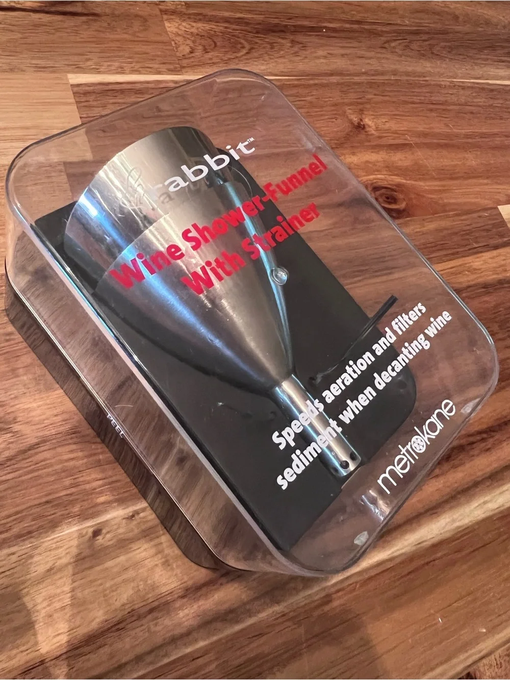 rabbit wine aerator with shower funnel